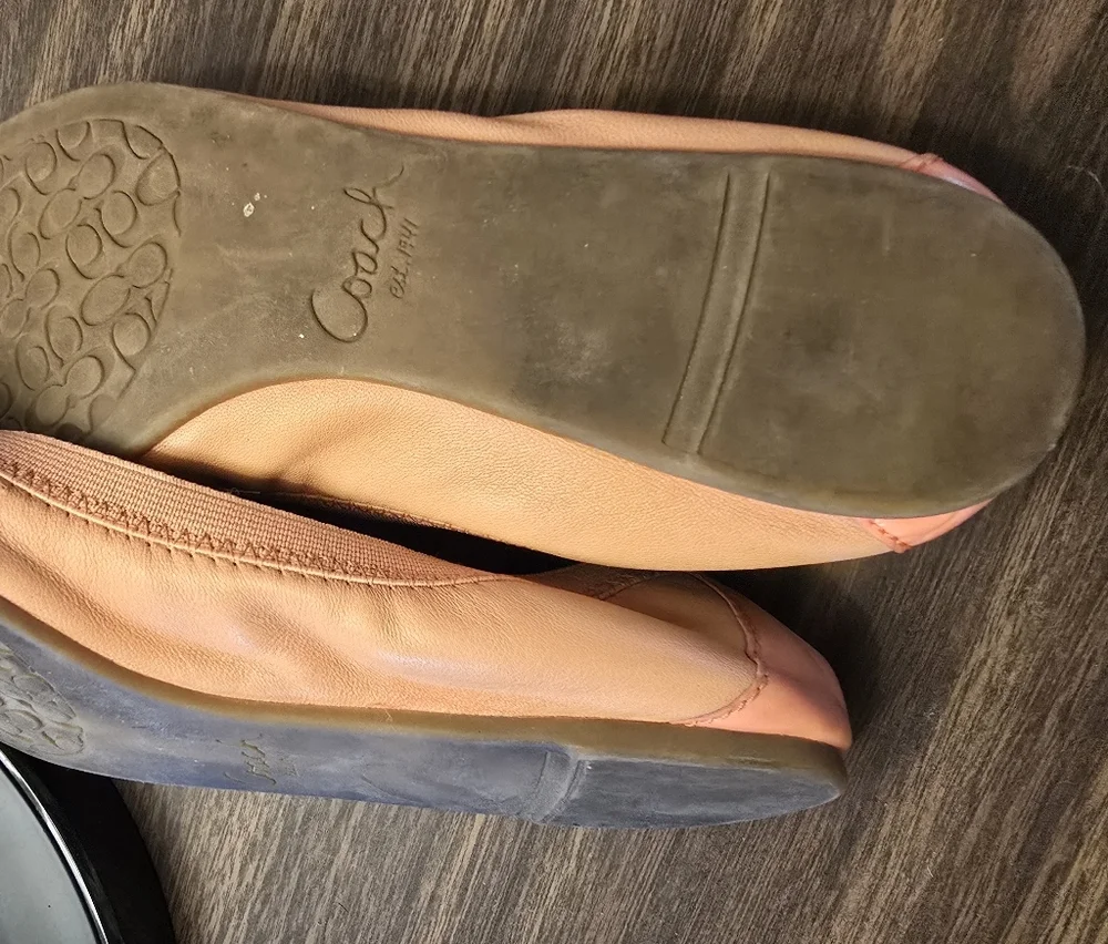 Coach Women's Coral Ballet Flats 5 1/2